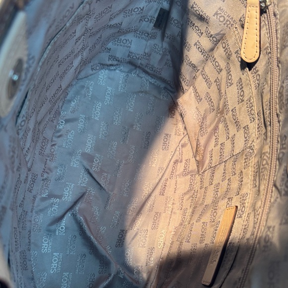 Michael Kors Shiny Black and Tan Tote - Picture 4 of 12